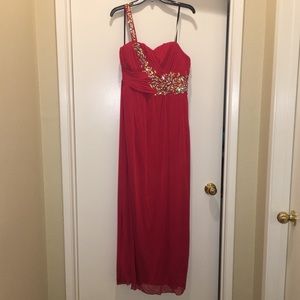 ♦️BNC♦️Red One Shoulder Dress